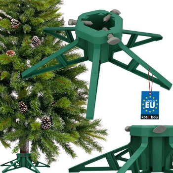 Stojan na živý vánoční stromek do 3,5 m plastový zelený