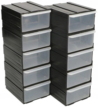 Skříňka s 10 zásuvkami pro organizér pracovního stolu s modulárními zásuvkami kotarbau