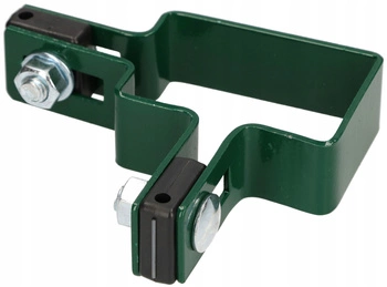 Upevňovací objímka sloupku panelů plotu 60x40 mm rohová - Barva zelená