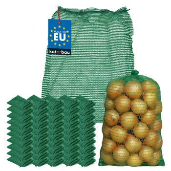 Raslový pytel se stahováním na cibuli brambory 25 kg 50x80 cm sada 50 ks.
