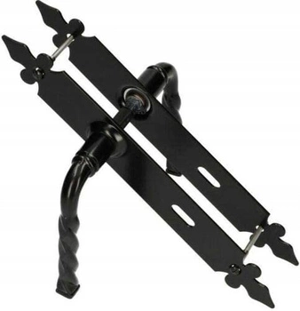 Klika lilie pro branku kovaná 72 mm klíč