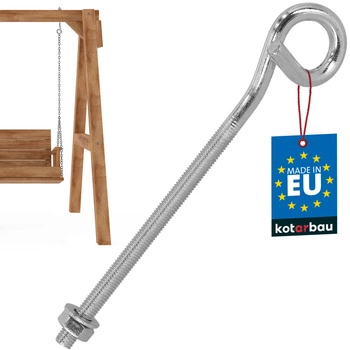 Houpačkový hák šroubovací nerezový M10 210 mm