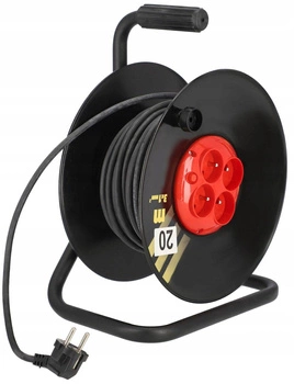 Naviják prodlužovacího kabelu 3x1 konstrukce z/u 20m kotarbau