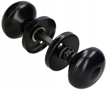 Otočná kulička dveřní kulatá pro vrata dveře - Barva černá