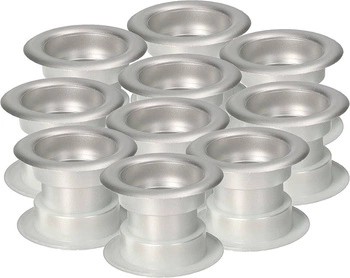 Tulej do dveří ventilační tulejka - 10 ks - Barva satén chrom