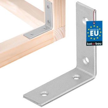 Tesařský úhelník nerezový pozinkovaný 50x50x17 mm