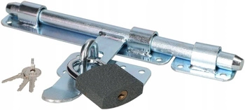 Zámek 270mm garážová zámek dveří s visacím zámkem - Barva stříbrná