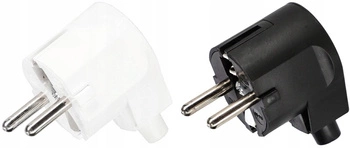 Úhlová demontovatelná zástrčka uzemňovací zástrčka 16a - 2 ks. kotarbau