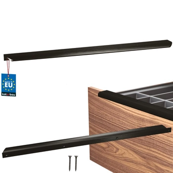 Uchyt nábytkový hliníkový černý mat 540/560 mm