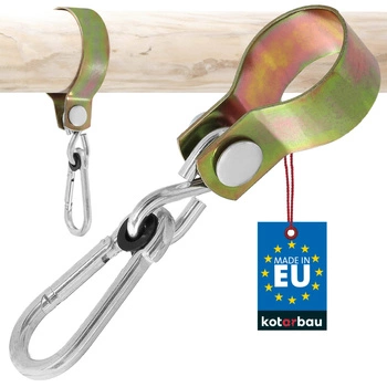 Montáž karabiny s háčkem 50 mm