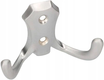 Nástěnný věšák na oblečení pavouk stříbrný matný nábytek kotarbau