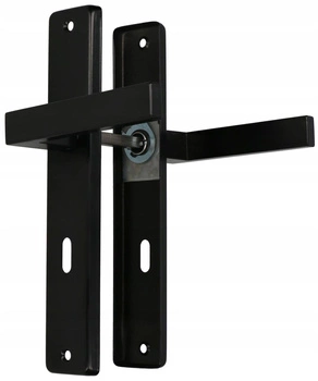 Dveřní klika černá dlouhá dveřní rozeta 72 klíčů