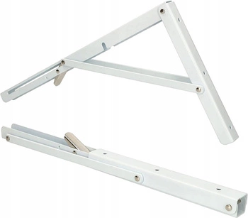 Skládací policový držák 400 bílý 2 ks.