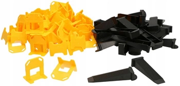 Nivelační systém 50 klipů 50 klínů sada 1 ks.