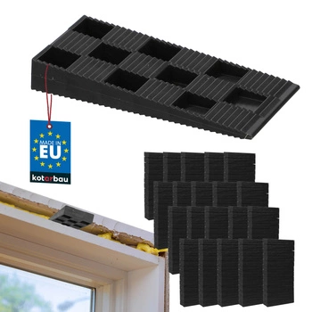 Plastové klíny pro okna dveře 94x44x14 mm sada 500 ks.