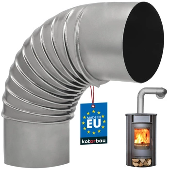 Koleno pro odvod spalin od sporáku ø110 žáruvzdorné