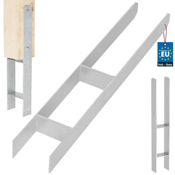 Základna sloupu h pro zabetonování pozinkovaná stříbrná 90 mm