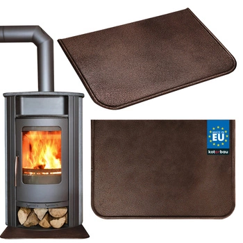 Prefabrikovaný ocelový plech 495x330 mm pod krbovou vložku ochranná ocel měď