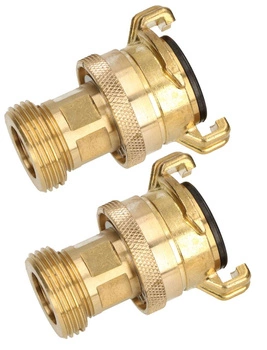 Hadicová spojka 1" mosazná rychlospojka - 2 ks.