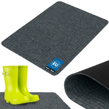 Rohožka na boty savá protiskluzová kobereček rohož šedá 70x50 cm