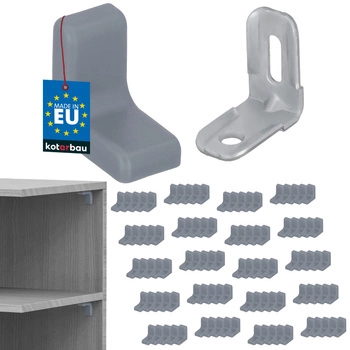 Komandorek nábytková úhlová konzola s víčkem jasan sada 100 ks.