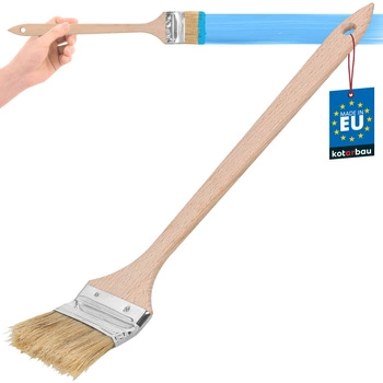 Plochý zahnutý kartáč malý úzký pro radiátory 63 mm