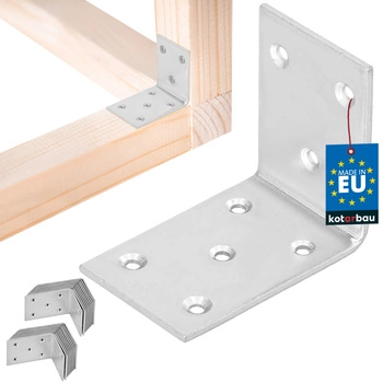 Tesařský úhelník nerezový pozinkovaný 55x45x35 mm sada 25 ks.