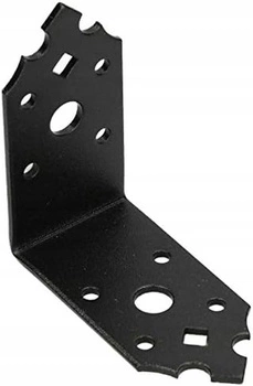 Úhelníková konzola pro dekorativní truhlářské výrobky 80x80x40mm