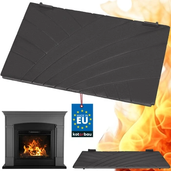 Deska krbová zadní litinová stěna do krbových vložek cikcak