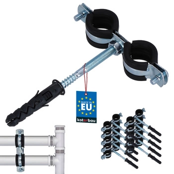 Trubková svorka 1/2" rukojeť gumové těsnění 10 ks.