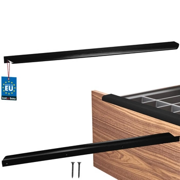 Uchyt nábytkový hliníkový černý mat 480/500 mm