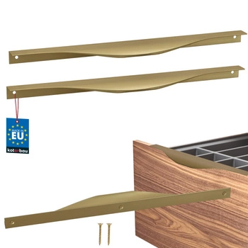 Uchyt nábytkový hliníkový zlatý mat 320/340 mm sada 2 ks.