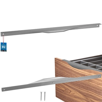 Uchyt nábytkový hliníkový stříbrný 416/436 mm