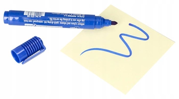 Permanentní modrý voděodolný popisovač kulatý