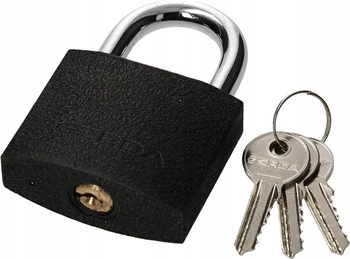Litinový visací zámek se západkou na 60mm klíč