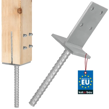 Základna pro sloupek do betonu 130x90 mm