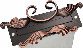 Poštovní schránka do zdi průchozí - Barva černá