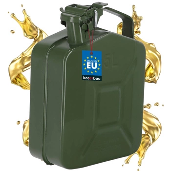 Kovový kanystr na benzin voda 5 l