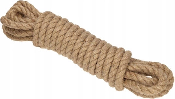 Přírodní námořní kroucený jutový provaz 12 mm x 10 m