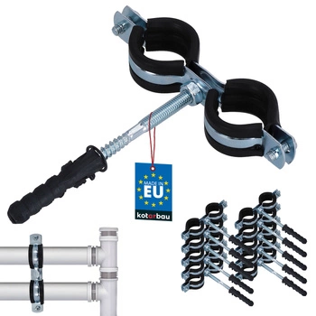 Trubková svorka 3/4" rukojeť gumové těsnění 10 ks.