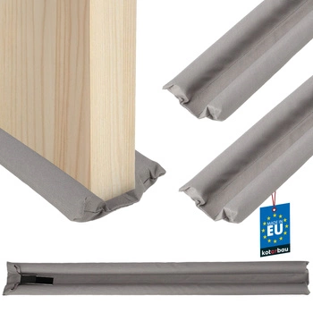 Těsnění z pěny pod dveře 30 mm 95 cm šedé sada 2 ks