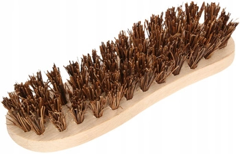 Ruční kartáč na drhnutí podlah z rýžového zrna s umyvadlem 180 mm přírodní kotarbau hnědá