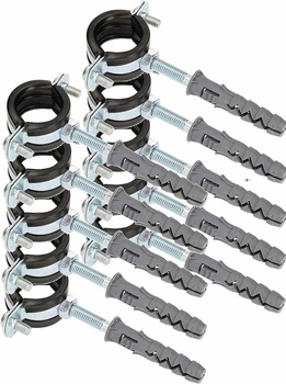 Trubková svorka 3/4" rukojeť gumové těsnění - 10 ks.