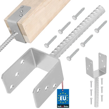 Základna sloupu s u-tyčí pro zapuštění 80 mm