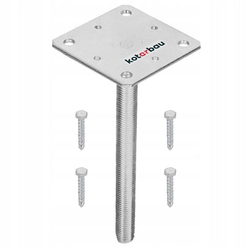 Základna sloupu psr-s pozinkovaná 110x110 mm