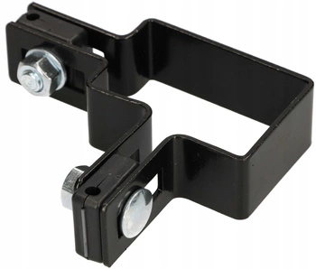 Obejma sloupku panelů plotu 60x40 mm rohová - Barva černá