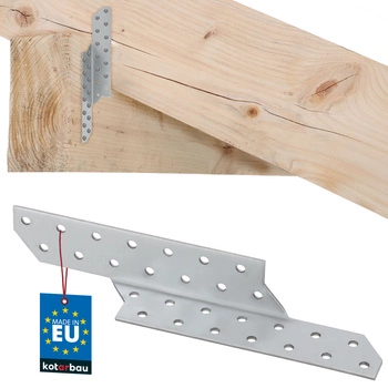 Tesařský spojovací prvek krokvový spojka vaznice levý 210x35 mm