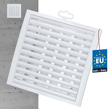 Uzavíratelná větrací mřížka se síťkou 200x200 mm