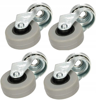 Nábytkové otočné kolečko s ložiskovým otvorem 40 mm - 4 ks.