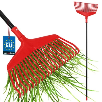 Hrábě na listí, trávu a seno 38 cm s hliníkovou násadou 1,5 m